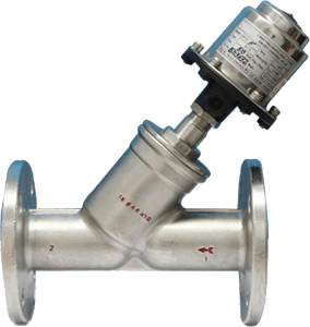 y type pneumatic control valve